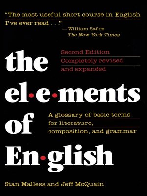 cover image of The Elements of English